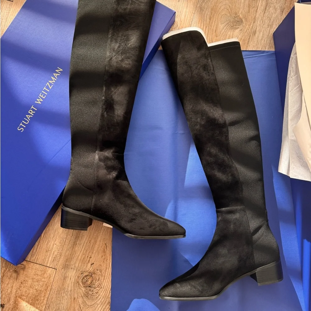 Stuart Weitzman Black Over-the-Knee Boots
